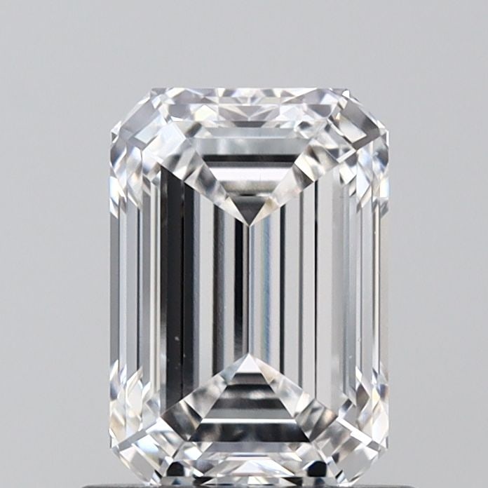 Loose Diamond - EMERALD 1.04ct E VVS2: Loose Diamond - EMERALD 1.04ct E VVS2 Source: This is a real non-mined Diamond that has been grown in a lab Shape: EMERALD Carats: 1.04 Color: E Clarity: VVS2 Certification: IGI Video: