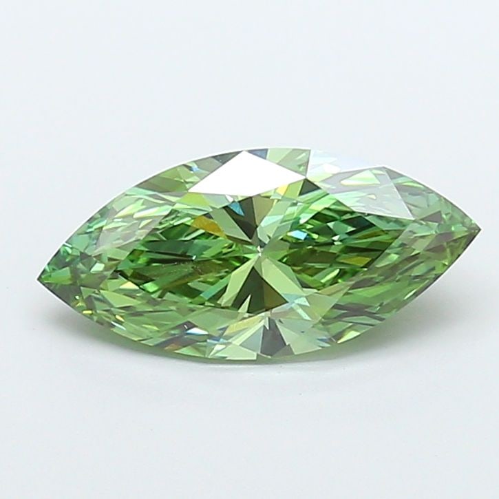 Loose Diamond - MARQUISE 3.02ct Fancy Vivid Green VS2: Loose Diamond - MARQUISE 3.02ct Fancy Vivid Green VS2 Source: This is a real non-mined Diamond that has been grown in a lab Shape: MARQUISE Carats: 3.02 Color: Fancy Vivid Green Certification: IGI Vid