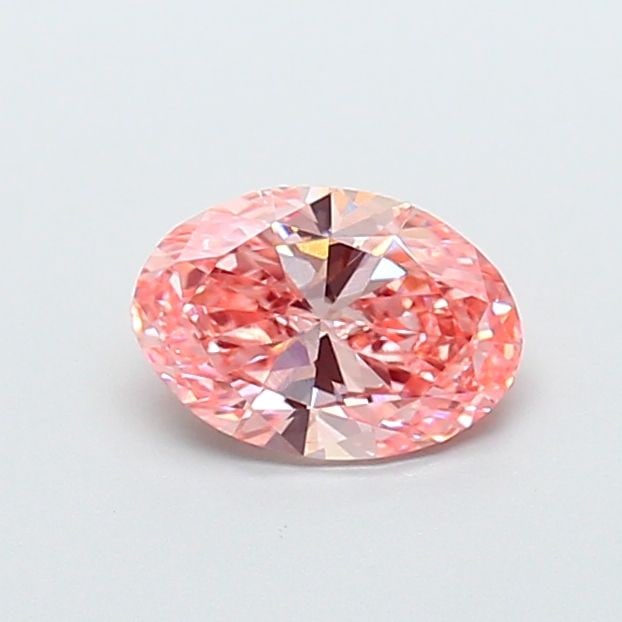 Loose Diamond - OVAL 1.1ct Fancy Vivid Pink VS2: Loose Diamond - OVAL 1.1ct Fancy Vivid Pink VS2 Source: This is a real non-mined Diamond that has been grown in a lab Shape: OVAL Carats: 1.1 Color: Fancy Vivid Pink Certification: IGI Video: