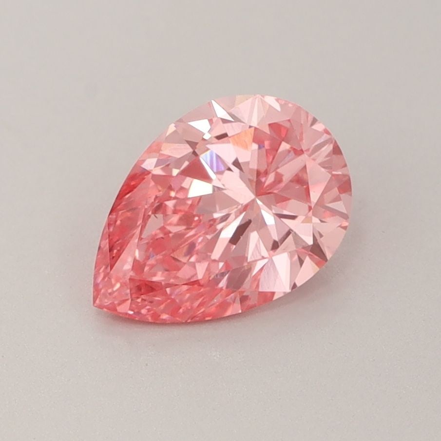 Loose Diamond - PEAR 1.04ct Fancy Vivid Pink VS2: Loose Diamond - PEAR 1.04ct Fancy Vivid Pink VS2 Source: This is a real non-mined Diamond that has been grown in a lab Shape: PEAR Carats: 1.04 Color: Fancy Vivid Pink Certification: IGI Video: