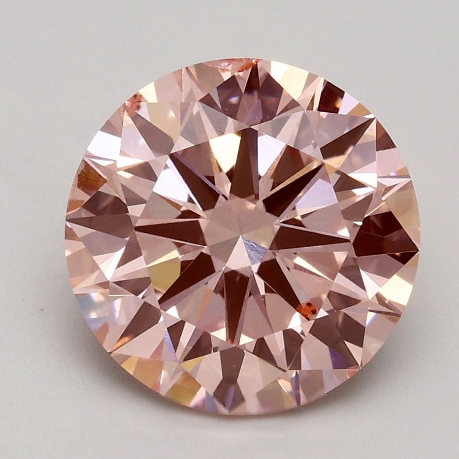 Loose Diamond - ROUND 2.5ct Fancy Intense Pink SI1: Loose Diamond - ROUND 2.5ct Fancy Intense Pink SI1 Source: This is a real non-mined Diamond that has been grown in a lab Shape: ROUND Carats: 2.5 Color: Fancy Intense Pink Certification: IGI Video: