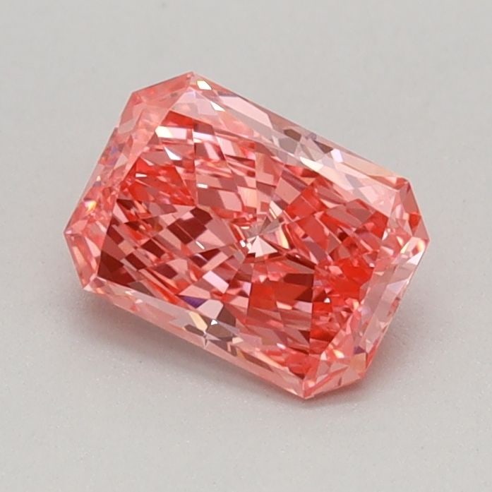 Loose Diamond - RADIANT 0.49ct Fancy Vivid Pink VVS2: Loose Diamond - RADIANT 0.49ct Fancy Vivid Pink VVS2 Source: This is a real non-mined Diamond that has been grown in a lab Shape: RADIANT Carats: 0.49 Color: Fancy Vivid Pink Certification: IGI Video: