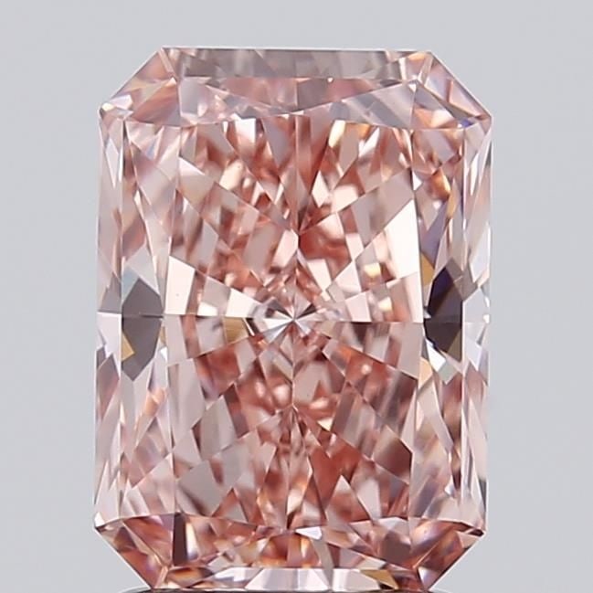 Loose Diamond - RADIANT 2.0ct Fancy Vivid Pink VVS2: Loose Diamond - RADIANT 2.0ct Fancy Vivid Pink VVS2 Source: This is a real non-mined Diamond that has been grown in a lab Shape: RADIANT Carats: 2.0 Color: Fancy Vivid Pink Certification: IGI Video: