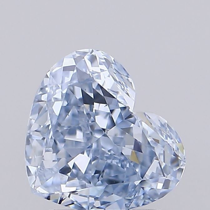 Loose Diamond - HEART 1.68ct Fancy Blue VS1: Loose Diamond - HEART 1.68ct Fancy Blue VS1 Source: This is a real non-mined Diamond that has been grown in a lab Shape: HEART Carats: 1.68 Color: Fancy Blue Certification: IGI Video: