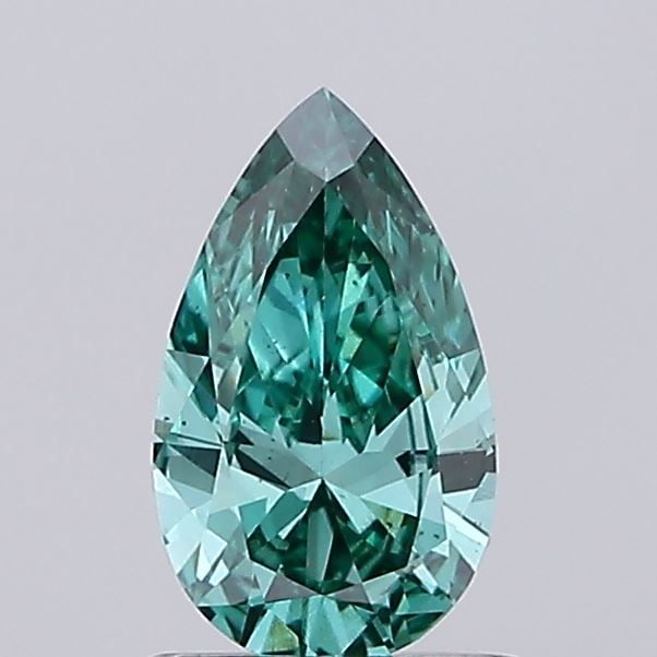Loose Diamond - PEAR 0.62ct Fancy Vivid Green VS1: Loose Diamond - PEAR 0.62ct Fancy Vivid Green VS1 Source: This is a real non-mined Diamond that has been grown in a lab Shape: PEAR Carats: 0.62 Color: Fancy Vivid Green Certification: IGI Video: