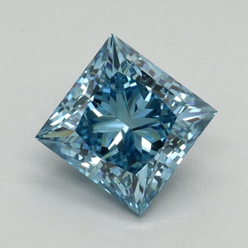 Loose Diamond - PRINCESS 1.51ct Fancy Vivid Blue VVS2: Loose Diamond - PRINCESS 1.51ct Fancy Vivid Blue VVS2 Source: This is a real non-mined Diamond that has been grown in a lab Shape: PRINCESS Carats: 1.51 Color: Fancy Vivid Blue Certification: IGI Vide