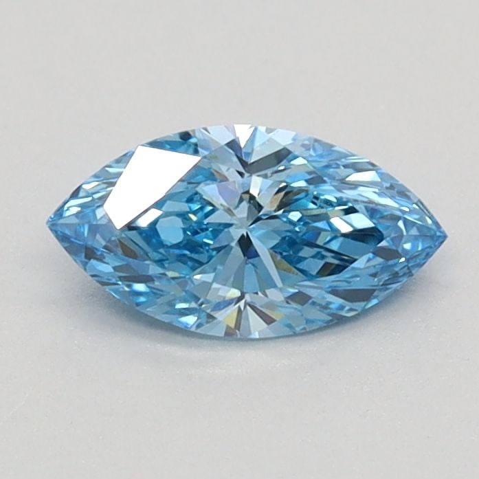 Loose Diamond - MARQUISE 0.42ct Fancy Vivid Blue VS2: Loose Diamond - MARQUISE 0.42ct Fancy Vivid Blue VS2 Source: This is a real non-mined Diamond that has been grown in a lab Shape: MARQUISE Carats: 0.42 Color: Fancy Vivid Blue Certification: IGI Video