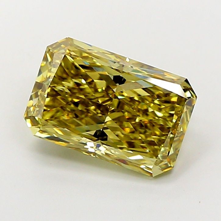 Loose Diamond - RADIANT 5.01ct Fancy Intense Gray Yellow VS2: Loose Diamond - RADIANT 5.01ct Fancy Intense Gray Yellow VS2 Source: This is a real non-mined Diamond that has been grown in a lab Shape: RADIANT Carats: 5.01 Color: Fancy Intense Gray Yellow Certific