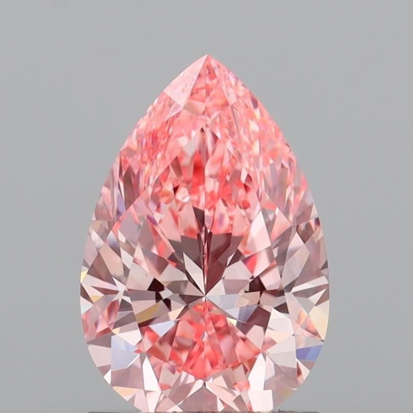 Loose Diamond - PEAR 1.52ct Fancy Vivid Pink VVS2: Loose Diamond - PEAR 1.52ct Fancy Vivid Pink VVS2 Source: This is a real non-mined Diamond that has been grown in a lab Shape: PEAR Carats: 1.52 Color: Fancy Vivid Pink Certification: IGI Video: