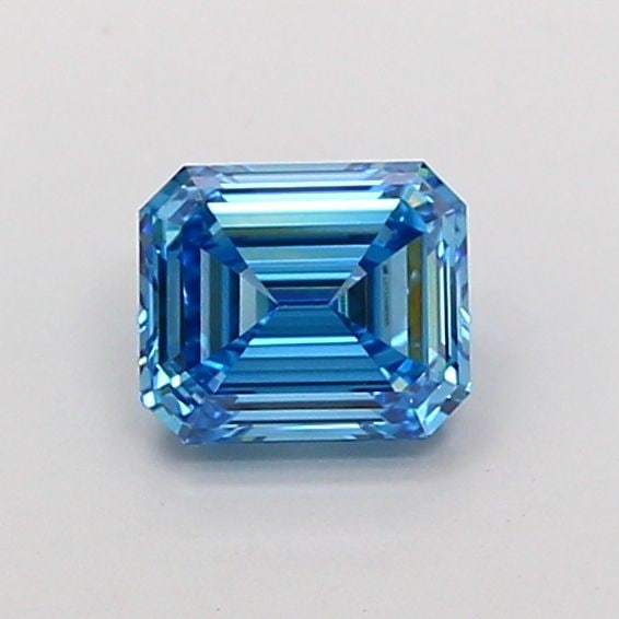 Loose Diamond - EMERALD 1.02ct Fancy Vivid Blue VVS2: Loose Diamond - EMERALD 1.02ct Fancy Vivid Blue VVS2 Source: This is a real non-mined Diamond that has been grown in a lab Shape: EMERALD Carats: 1.02 Color: Fancy Vivid Blue Certification: IGI Video: