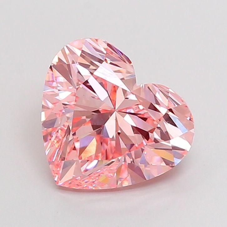 Loose Diamond - HEART 5.04ct Fancy Vivid Pink VS1: Loose Diamond - HEART 5.04ct Fancy Vivid Pink VS1 Source: This is a real non-mined Diamond that has been grown in a lab Shape: HEART Carats: 5.04 Color: Fancy Vivid Pink Certification: IGI Video: