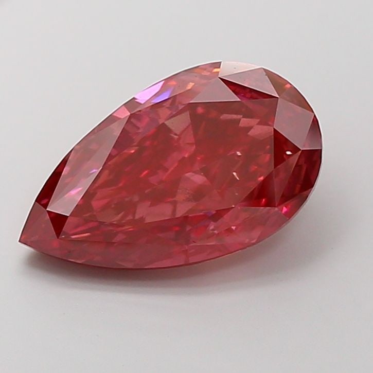 Loose Diamond - PEAR 7.04ct Fancy Vivid Red VS2: Loose Diamond - PEAR 7.04ct Fancy Vivid Red VS2 Source: This is a real non-mined Diamond that has been grown in a lab Shape: PEAR Carats: 7.04 Color: Fancy Vivid Red Certification: NONE Video: