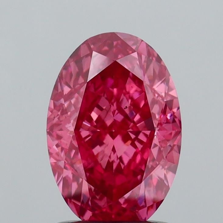 Loose Diamond - OVAL 1.53ct Fancy Vivid Pink VS2: Loose Diamond - OVAL 1.53ct Fancy Vivid Pink VS2 Source: This is a real non-mined Diamond that has been grown in a lab Shape: OVAL Carats: 1.53 Color: Fancy Vivid Pink Certification: IGI Video: