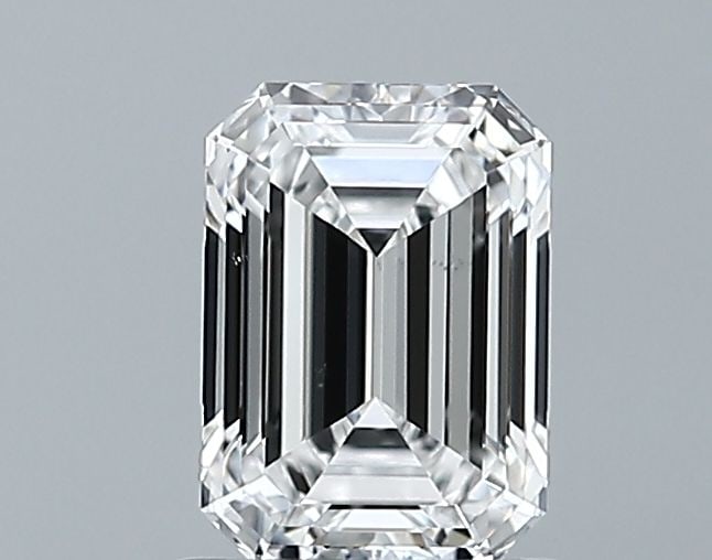 Loose Diamond - EMERALD 0.96ct E VS2: Loose Diamond - EMERALD 0.96ct E VS2 Source: This is a real non-mined Diamond that has been grown in a lab Shape: EMERALD Carats: 0.96 Color: E Clarity: VS2 Certification: IGI Video: