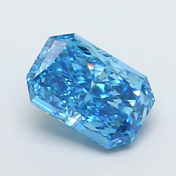 Loose Diamond - RADIANT 1.55ct Fancy Vivid Blue VS1: Loose Diamond - RADIANT 1.55ct Fancy Vivid Blue VS1 Source: This is a real non-mined Diamond that has been grown in a lab Shape: RADIANT Carats: 1.55 Color: Fancy Vivid Blue Certification: IGI Video: