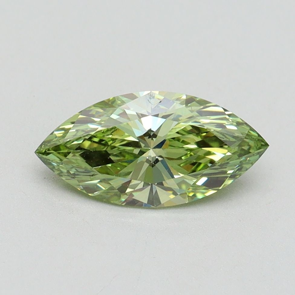 Loose Diamond - MARQUISE 1.0ct Fancy Vivid Green VS1: Loose Diamond - MARQUISE 1.0ct Fancy Vivid Green VS1 Source: This is a real non-mined Diamond that has been grown in a lab Shape: MARQUISE Carats: 1.0 Color: Fancy Vivid Green Certification: IGI Video