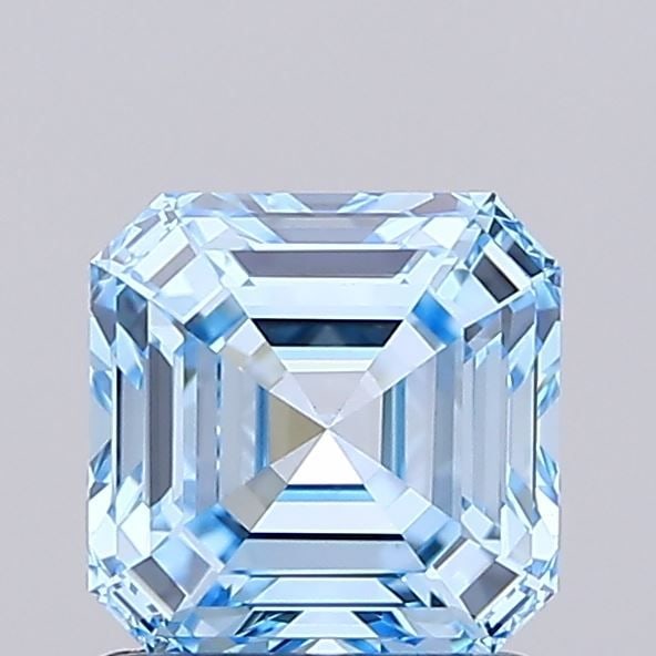 Loose Diamond - ASSCHER 1.04ct Fancy Vivid Blue VVS2: Loose Diamond - ASSCHER 1.04ct Fancy Vivid Blue VVS2 Source: This is a real non-mined Diamond that has been grown in a lab Shape: ASSCHER Carats: 1.04 Color: Fancy Vivid Blue Certification: IGI Video: