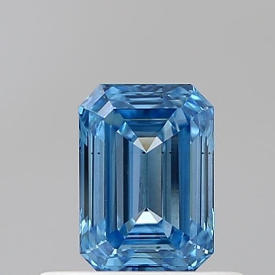 Loose Diamond - EMERALD 0.5ct Fancy Vivid Blue VS2: Loose Diamond - EMERALD 0.5ct Fancy Vivid Blue VS2 Source: This is a real non-mined Diamond that has been grown in a lab Shape: EMERALD Carats: 0.5 Color: Fancy Vivid Blue Certification: IGI Video: