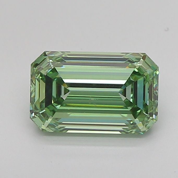 Loose Diamond - EMERALD 1.62ct Fancy Vivid Green VS1: Loose Diamond - EMERALD 1.62ct Fancy Vivid Green VS1 Source: This is a real non-mined Diamond that has been grown in a lab Shape: EMERALD Carats: 1.62 Color: Fancy Vivid Green Certification: IGI Video
