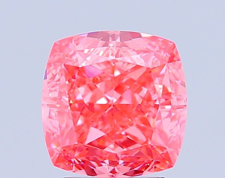 Loose Diamond - CUSHION MODIFIED 3.72ct Fancy Vivid Pink VS1: Loose Diamond - CUSHION MODIFIED 3.72ct Fancy Vivid Pink VS1 Source: This is a real non-mined Diamond that has been grown in a lab Shape: CUSHION MODIFIED Carats: 3.72 Color: Fancy Vivid Pink Certific