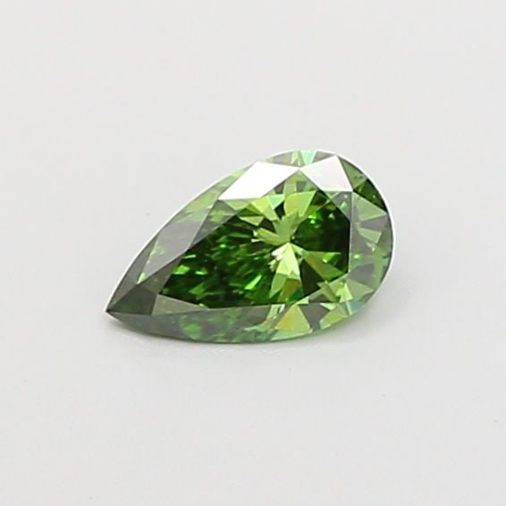 Loose Diamond - PEAR 0.41ct Fancy Vivid Green VVS2: Loose Diamond - PEAR 0.41ct Fancy Vivid Green VVS2 Source: This is a real non-mined Diamond that has been grown in a lab Shape: PEAR Carats: 0.41 Color: Fancy Vivid Green Certification: IGI Video: