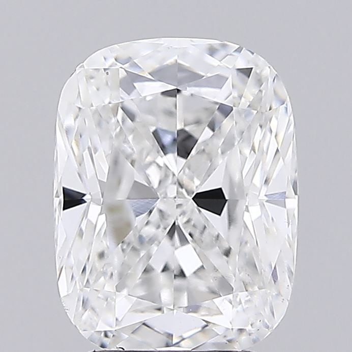 Loose Diamond - CUSHION MODIFIED 2.51ct E VS1: Loose Diamond - CUSHION MODIFIED 2.51ct E VS1 Source: This is a real non-mined Diamond that has been grown in a lab Shape: CUSHION MODIFIED Carats: 2.51 Color: E Clarity: VS1 Certification: IGI Video: