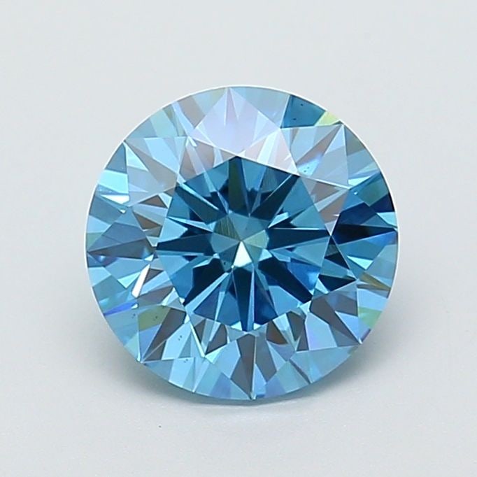 Ideal Loose Diamond - ROUND 2.08ct Fancy Vivid Blue VS2: Ideal Loose Diamond - ROUND 2.08ct Fancy Vivid Blue VS2 Source: This is a real non-mined Diamond that has been grown in a lab Shape: ROUND Carats: 2.08 Color: Fancy Vivid Blue Certification: IGI Video