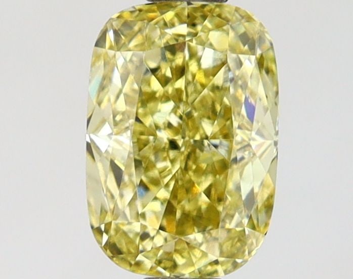Loose Diamond - CUSHION MODIFIED 1.04ct Fancy Intense Yellow VS2: Loose Diamond - CUSHION MODIFIED 1.04ct Fancy Intense Yellow VS2 Source: This is a real non-mined Diamond that has been grown in a lab Shape: CUSHION MODIFIED Carats: 1.04 Color: Fancy Intense Yellow 