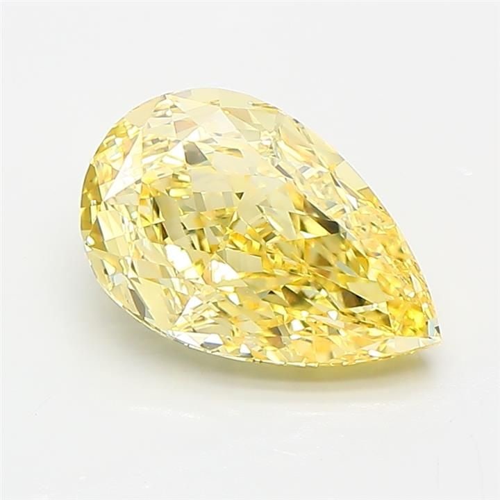 Loose Diamond - PEAR 2.15ct Fancy Intense Yellow VVS2: Loose Diamond - PEAR 2.15ct Fancy Intense Yellow VVS2 Source: This is a real non-mined Diamond that has been grown in a lab Shape: PEAR Carats: 2.15 Color: Fancy Intense Yellow Certification: IGI Vide