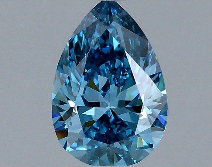 Loose Diamond - PEAR 1.0ct Fancy Vivid Blue VS1: Loose Diamond - PEAR 1.0ct Fancy Vivid Blue VS1 Source: This is a real non-mined Diamond that has been grown in a lab Shape: PEAR Carats: 1.0 Color: Fancy Vivid Blue Certification: IGI Video: