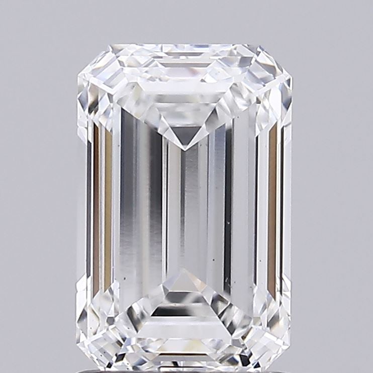 Loose Diamond - EMERALD 1.68ct E VS2: Loose Diamond - EMERALD 1.68ct E VS2 Source: This is a real non-mined Diamond that has been grown in a lab Shape: EMERALD Carats: 1.68 Color: E Clarity: VS2 Certification: IGI Condition: Pre-Owned PLE