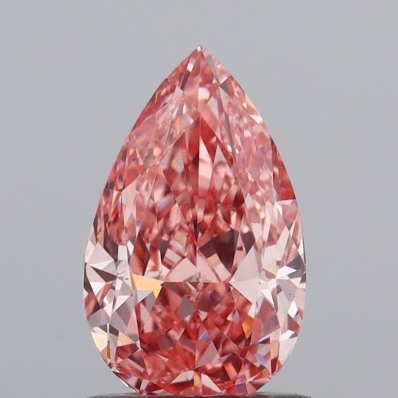 Loose Diamond - PEAR 1.1ct Fancy Vivid Pink VS2: Loose Diamond - PEAR 1.1ct Fancy Vivid Pink VS2 Source: This is a real non-mined Diamond that has been grown in a lab Shape: PEAR Carats: 1.1 Color: Fancy Vivid Pink Certification: IGI Video: