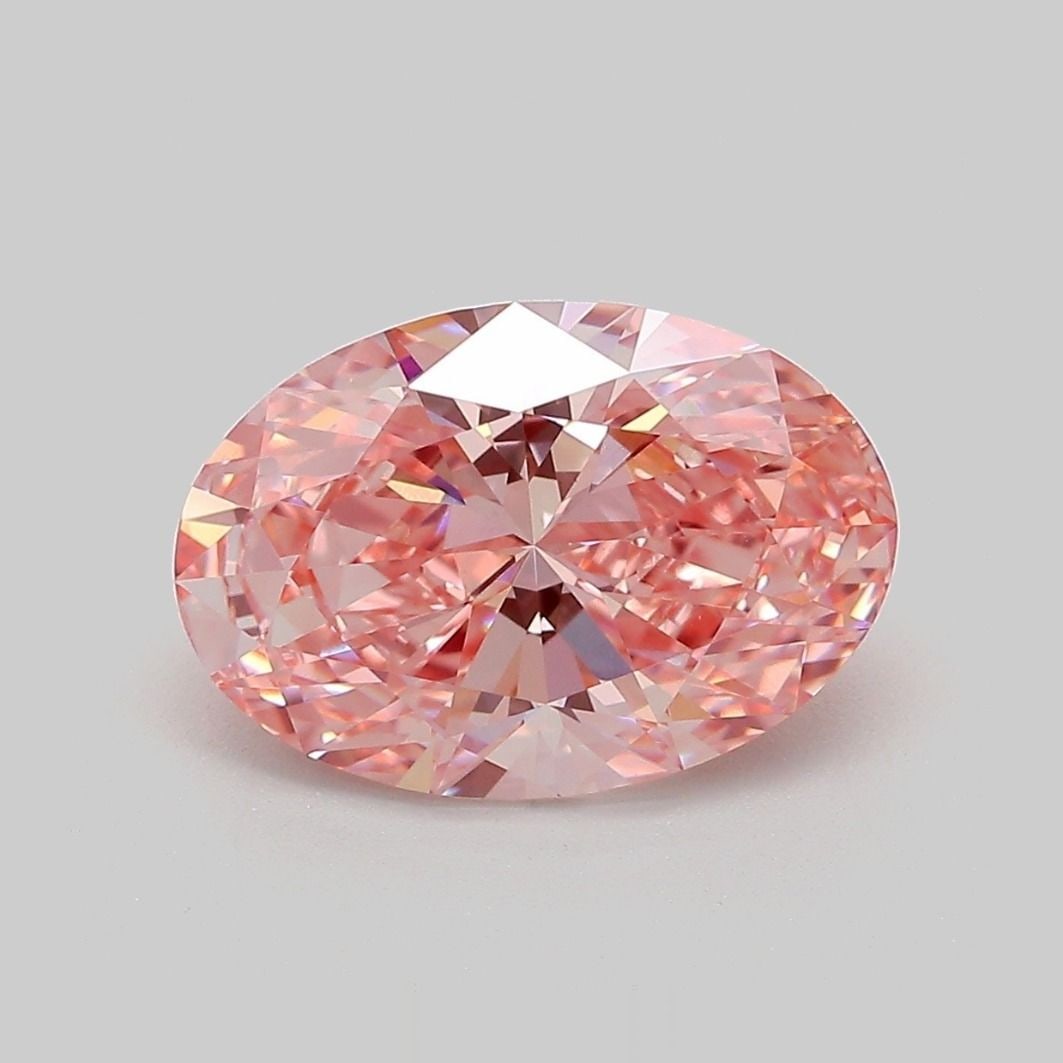 Loose Diamond - OVAL 3.07ct Fancy Vivid Pink VS1: Loose Diamond - OVAL 3.07ct Fancy Vivid Pink VS1 Source: This is a real non-mined Diamond that has been grown in a lab Shape: OVAL Carats: 3.07 Color: Fancy Vivid Pink Certification: IGI Video: