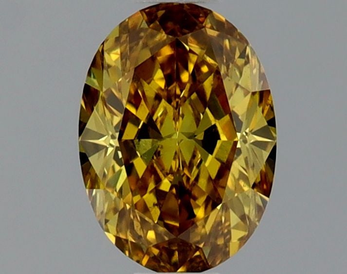 Loose Diamond - OVAL 0.55ct Fancy Deep Brownish Orangey Yellow VS2: Loose Diamond - OVAL 0.55ct Fancy Deep Brownish Orangey Yellow VS2 Source: Natural Shape: OVAL Carats: 0.55 Color: Fancy Deep Brownish Orangey Yellow Certification: GIA Video: