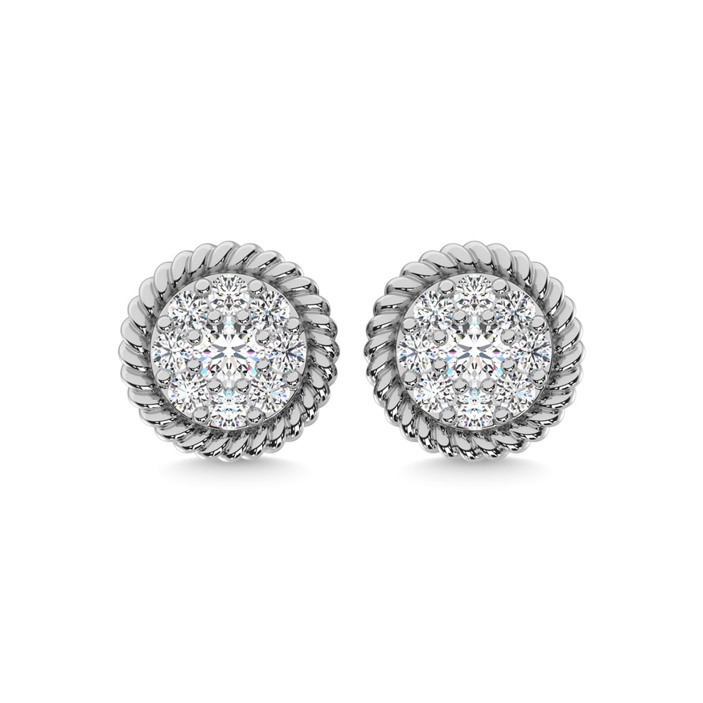 10K White Gold Diamond 1/4 Ct.Tw. Fashion Earrings: 10K White Gold Diamond 1/4 Ct.Tw. Fashion Earrings 10k White Gold Stone Color: G-h Stone Clarity: I1 PLEASE NOTE: Framed, Large, or heavy items do not have shipping costs included. The exact shipping 