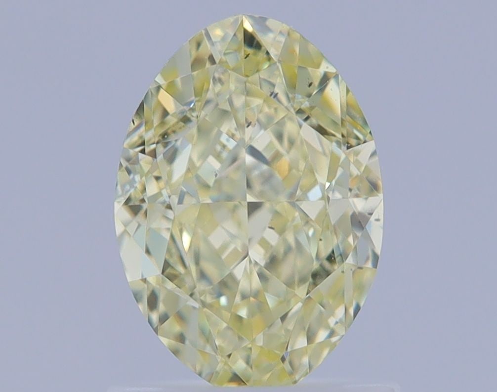 Loose Diamond - OVAL 1.25ct Fancy Light Yellow SI1: Loose Diamond - OVAL 1.25ct Fancy Light Yellow SI1 Source: Natural Shape: OVAL Carats: 1.25 Color: Fancy Light Yellow Certification: GIA Video: