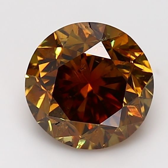 Loose Diamond - ROUND 2.68ct Fancy Deep Orange Brown I1: Loose Diamond - ROUND 2.68ct Fancy Deep Orange Brown I1 Source: Natural Shape: ROUND Carats: 2.68 Color: Fancy Deep Orange Brown Certification: GIA Video: