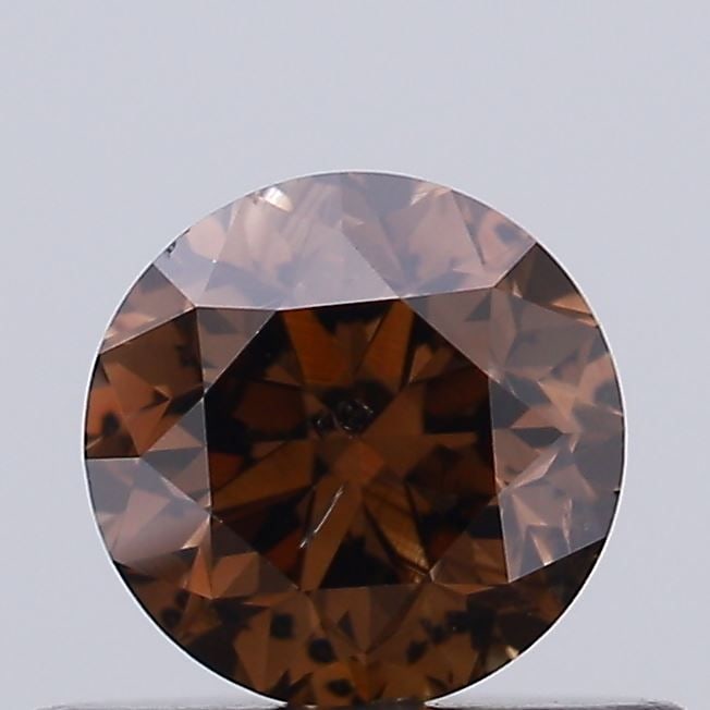 Loose Diamond - ROUND 0.48ct Fancy Light Brown I2: Loose Diamond - ROUND 0.48ct Fancy Light Brown I2 Source: Natural Shape: ROUND Carats: 0.48 Color: Fancy Light Brown Certification: NONE Video: