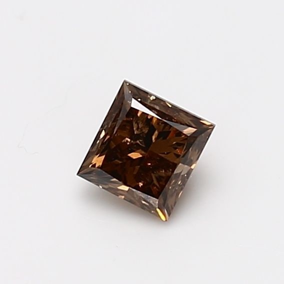 Loose Diamond - PRINCESS 0.52ct Fancy Dark Orangey Brown I2 (1 of 1)