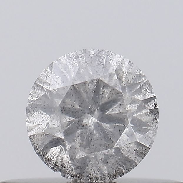 Loose Diamond - ROUND 0.24ct Salt and Pepper I3: Loose Diamond - ROUND 0.24ct Salt and Pepper I3 Source: Natural Shape: ROUND Carats: 0.24 Color: Salt and Pepper Certification: NONE Video: