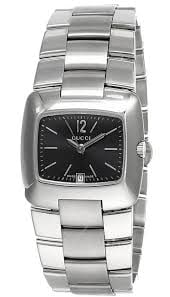 Ref 8500L Gucci watch with black dial and card: Ref 8500L Gucci watch with black dial and card This Gucci Black Dial Ref 8500L wristwatch features a stainless steel case and a 29mm dial. The watch includes a warranty card and has a total of 18 link