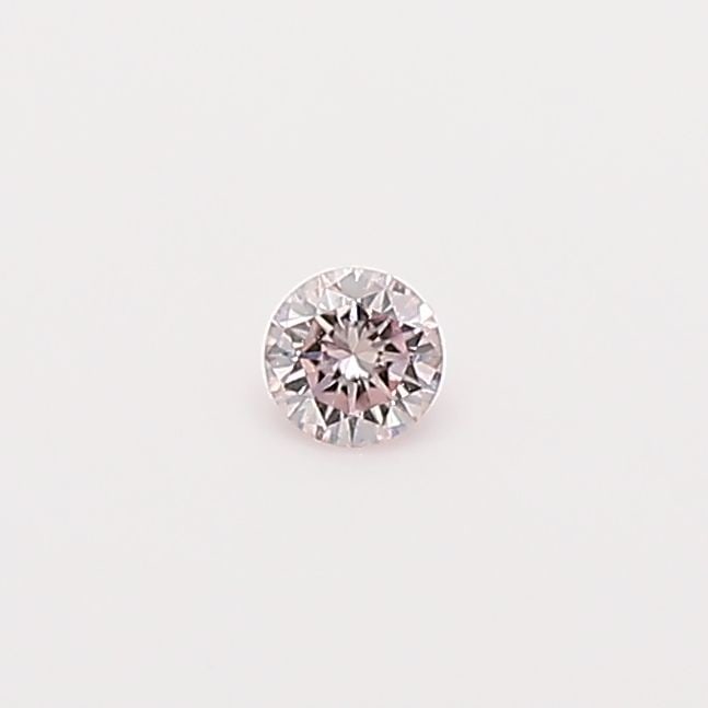 Loose Diamond - ROUND 0.04ct Fancy Light Pink: Loose Diamond - ROUND 0.04ct Fancy Light Pink Source: Natural Shape: ROUND Carats: 0.04 Color: Fancy Light Pink Certification: GIA Video: