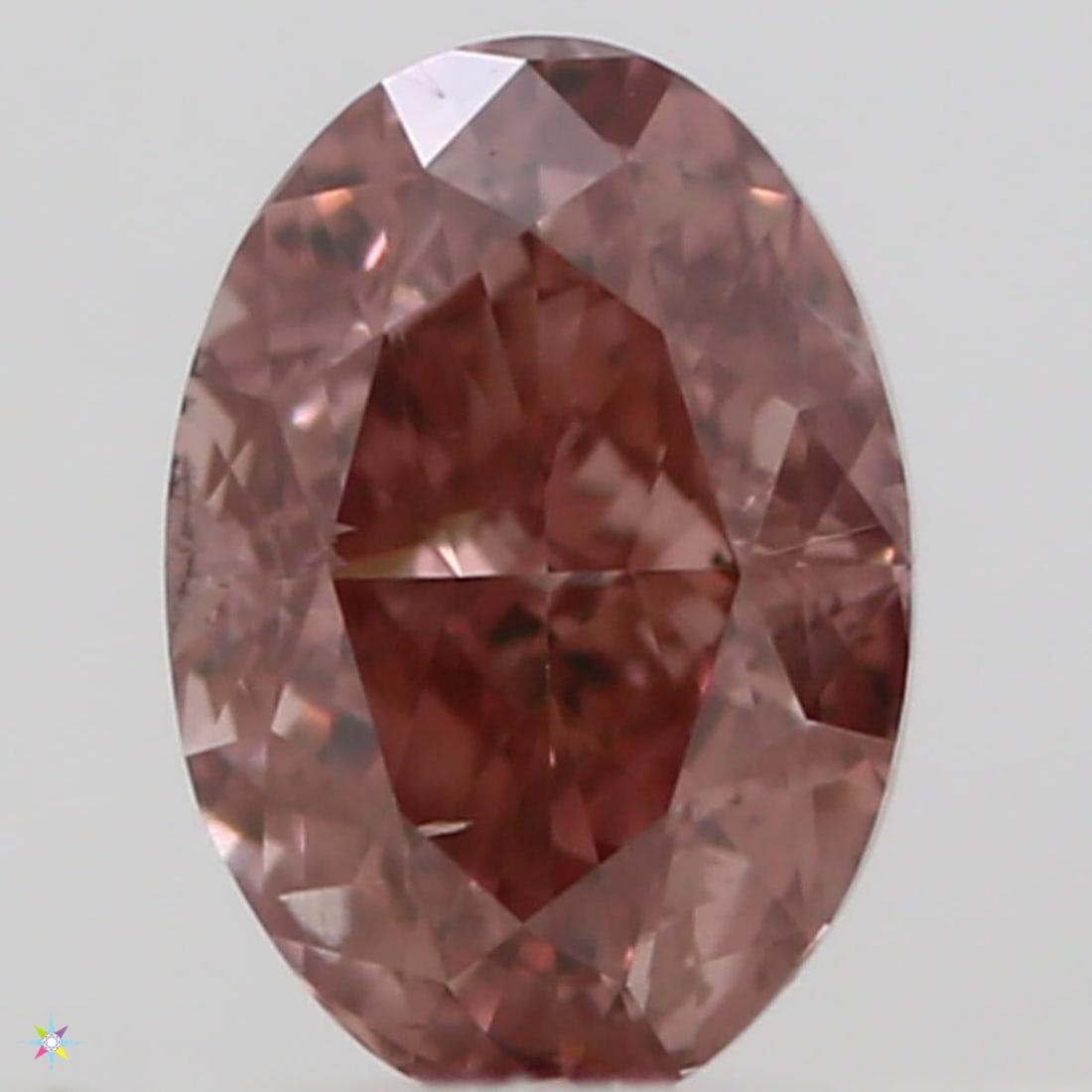 Loose Diamond - OVAL 0.18ct Fancy Deep Orangey Pink I1 (1 of 1)