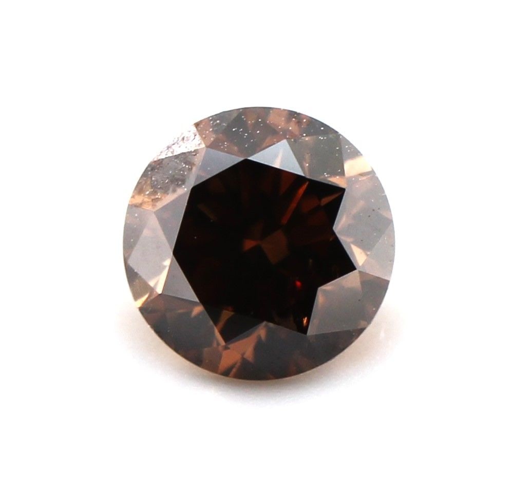 Loose Diamond - ROUND 0.7ct Fancy Dark Orangey Brown VS2: Loose Diamond - ROUND 0.7ct Fancy Dark Orangey Brown VS2 Source: Natural Shape: ROUND Carats: 0.7 Color: Fancy Dark Orangey Brown Certification: NONE PLEASE NOTE: Framed, Large, or heavy items do not 
