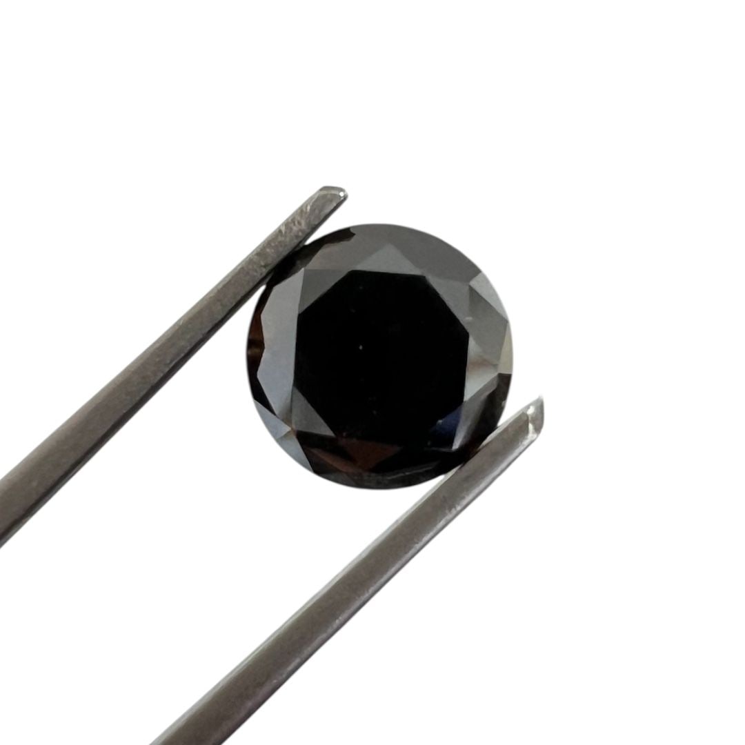 Loose Diamond - ROUND 1.88ct Fancy Black: Loose Diamond - ROUND 1.88ct Fancy Black Source: Natural Shape: ROUND Carats: 1.88 Color: Fancy Black Certification: GIA PLEASE NOTE: Framed, Large, or heavy items do not have shipping costs included.