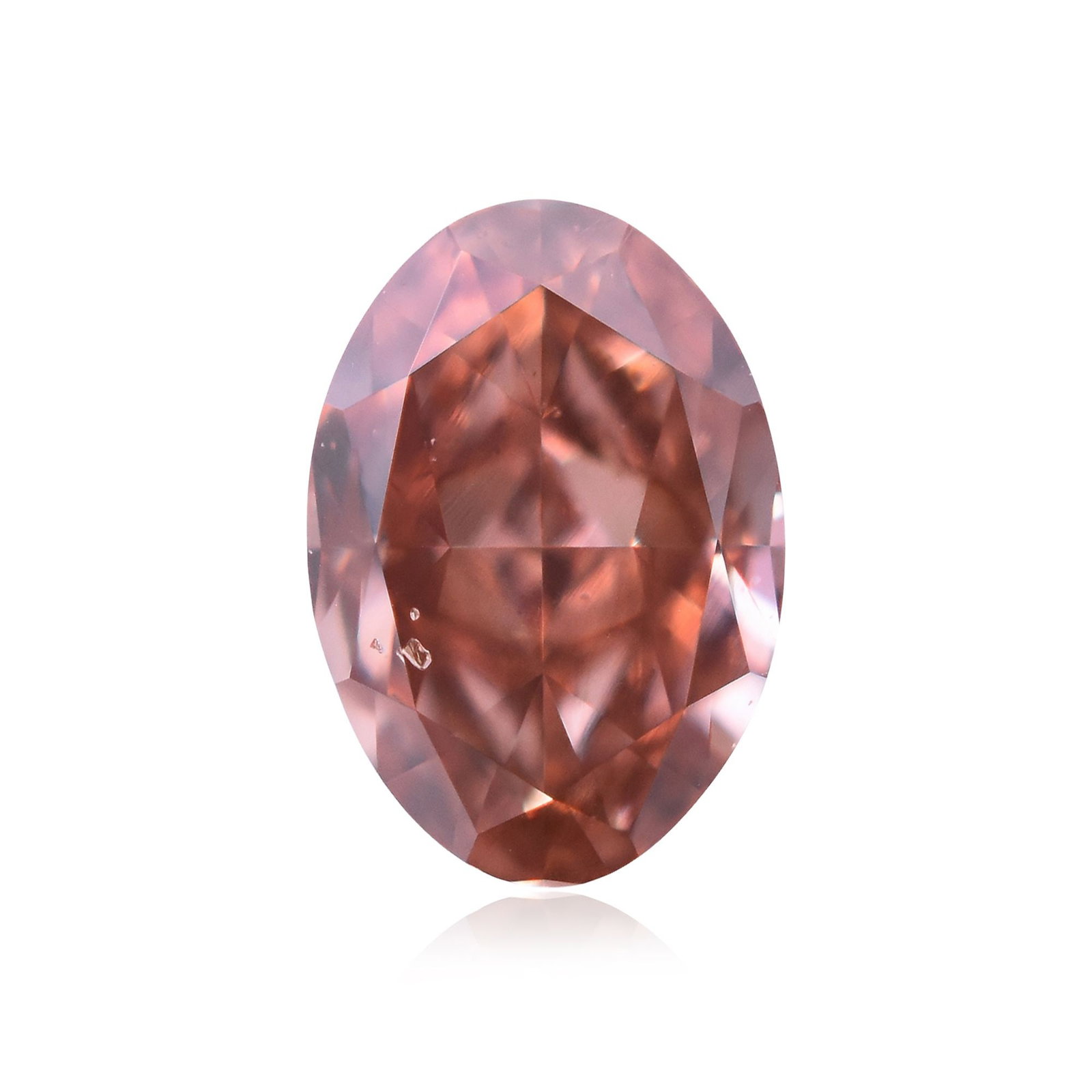 Loose Diamond - OVAL 0.25ct Fancy Deep Orangey Pink SI2 (1 of 1)