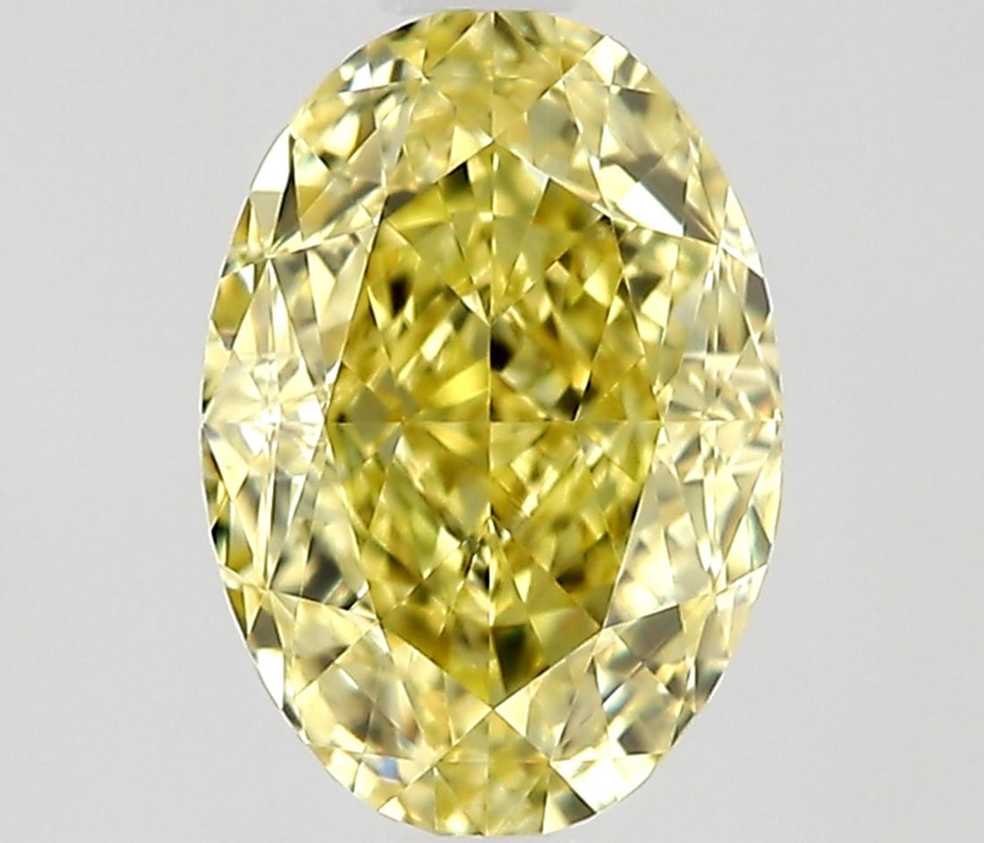 Loose Diamond - OVAL 0.6ct Fancy Intense Yellow VVS2: Loose Diamond - OVAL 0.6ct Fancy Intense Yellow VVS2 Source: Natural Shape: OVAL Carats: 0.6 Color: Fancy Intense Yellow Certification: GIA Video: