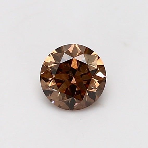 Loose Diamond - ROUND 0.49ct Fancy Dark Orange Brown VS2: Loose Diamond - ROUND 0.49ct Fancy Dark Orange Brown VS2 Source: Natural Shape: ROUND Carats: 0.49 Color: Fancy Dark Orange Brown Certification: GIA Video: