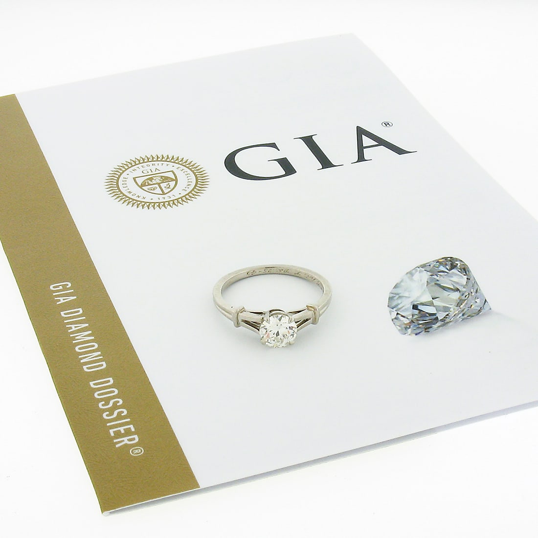 Tiffany & Co. Vintage 0.67ctw GIA Diamond Solitaire Engagement Ring in Palladium (1 of 11)