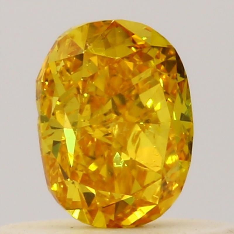 Loose Diamond - OVAL 0.37ct Fancy Vivid Orange Yellow SI2: Loose Diamond - OVAL 0.37ct Fancy Vivid Orange Yellow SI2 Source: Natural Shape: OVAL Carats: 0.37 Color: Fancy Vivid Orange Yellow Certification: GIA Video: